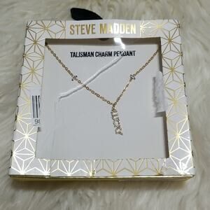 NWT Steve Madden Tailsman Pendant Lucky Necklace